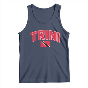 Trinidad and Tobago Flag Tank Top Trini Pride Vintage TS10 Navy Print Your Wear