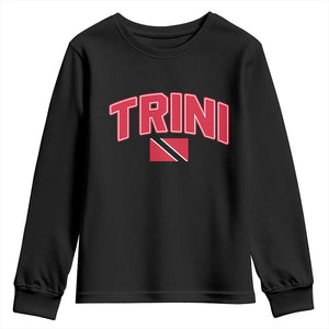 Trinidad and Tobago Flag Youth Sweatshirt Trini Pride Vintage TS10 Black Print Your Wear