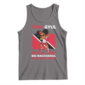 Trini Gyul Tank Top Funny Trinidadian Girl Afro Island Girls Caribbean TS10 Deep Heather Print Your Wear