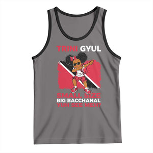 Trini Gyul Tank Top Funny Trinidadian Girl Afro Island Girls Caribbean TS10 Deep Heather Black Print Your Wear