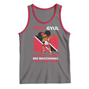 Trini Gyul Tank Top Funny Trinidadian Girl Afro Island Girls Caribbean TS10 Deep Heather Red Print Your Wear