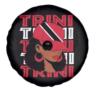 Proud Trini Afro Black Woman Spare Tire Cover Trinidad and Tobago Flag Pride TS10 Print Your Wear