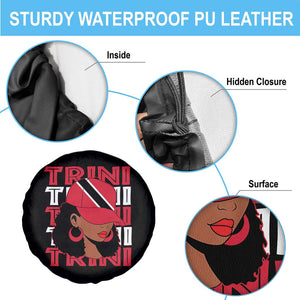 Proud Trini Afro Black Woman Spare Tire Cover Trinidad and Tobago Flag Pride TS10 Print Your Wear