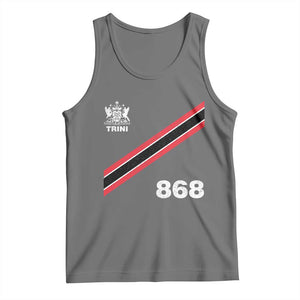 Trinidad and Tobago Flag Tank Top 868 Trini Soccer Fan TS10 Black Heather Print Your Wear