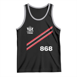 Trinidad and Tobago Flag Tank Top 868 Trini Soccer Fan TS10 Black Athletic Heather Print Your Wear