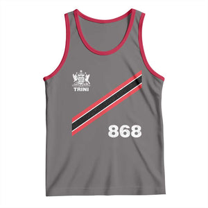 Trinidad and Tobago Flag Tank Top 868 Trini Soccer Fan TS10 Deep Heather Red Print Your Wear