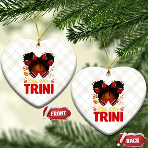 Little Miss Trinidad And Tobago Ceramic Ornament Afro Black Messy Bun Girl Trini Flag Bow TS10 Print Your Wear