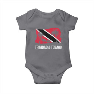 Trini Pride Baby Onesie Caribbean Trinidad And Tobago Flag TS10 Charcoal Print Your Wear
