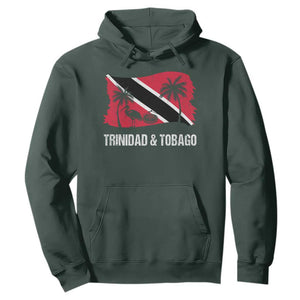 Trini Pride Hoodie Caribbean Trinidad And Tobago Flag TS10 Dark Forest Green Print Your Wear