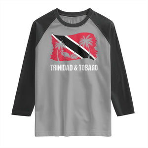 Trini Pride Raglan Shirt Caribbean Trinidad And Tobago Flag TS10 Sport Gray Black Print Your Wear