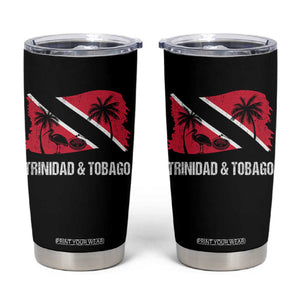 Trini Pride Tumbler Cup Caribbean Trinidad And Tobago Flag TS10 Black Print Your Wear