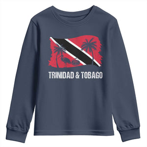 Trini Pride Youth Sweatshirt Caribbean Trinidad And Tobago Flag TS10 Navy Print Your Wear