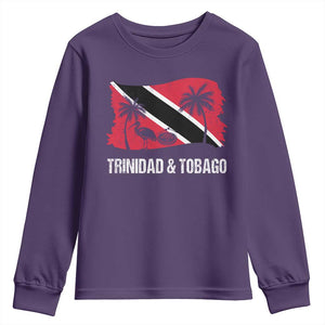 Trini Pride Youth Sweatshirt Caribbean Trinidad And Tobago Flag TS10 Purple Print Your Wear