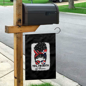 Trini Dominican Girl Garden Flag Yes Im Both Trinidad And Tobago Dominican Pride TS10 Print Your Wear