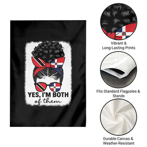 Trini Dominican Girl Garden Flag Yes Im Both Trinidad And Tobago Dominican Pride TS10 Print Your Wear