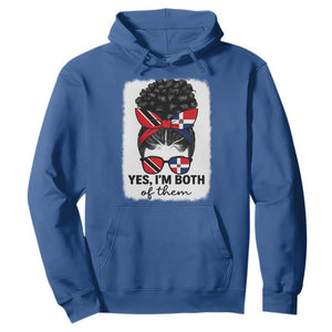 Trini Dominican Girl Hoodie Yes Im Both Trinidad And Tobago Dominican Pride TS10 Royal Blue Print Your Wear