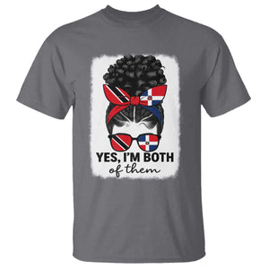 Trini Dominican Girl T Shirt Yes Im Both Trinidad And Tobago Dominican Pride TS10 Charcoal Print Your Wear