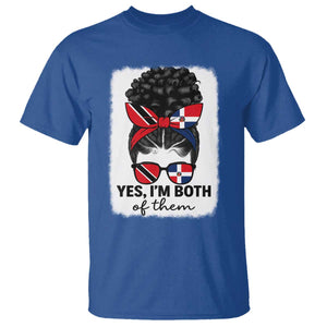 Trini Dominican Girl T Shirt Yes Im Both Trinidad And Tobago Dominican Pride TS10 Royal Blue Print Your Wear