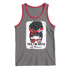 Trini Dominican Girl Tank Top Yes Im Both Trinidad And Tobago Dominican Pride TS10 Deep Heather Red Print Your Wear