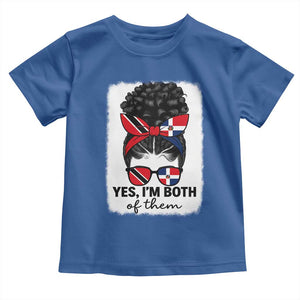 Trini Dominican Girl Toddler T Shirt Yes Im Both Trinidad And Tobago Dominican Pride TS10 Royal Blue Print Your Wear