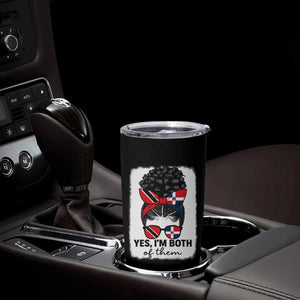Trini Dominican Girl Tumbler Cup Yes Im Both Trinidad And Tobago Dominican Pride TS10 Print Your Wear