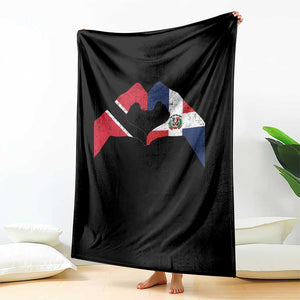 Trinidad and Tobago Dominican Throw Blanket Two Flags One Heart TS10 Print Your Wear