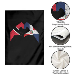 Trinidad and Tobago Dominican Garden Flag Two Flags One Heart TS10 Print Your Wear