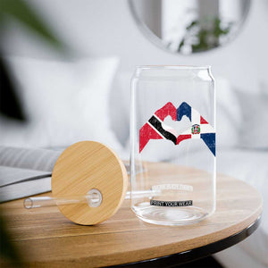 Trinidad and Tobago Dominican Glass Can Two Flags One Heart TS10 Print Your Wear