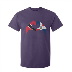 Trinidad and Tobago Dominican T Shirt For Kid Two Flags One Heart TS10 Purple Print Your Wear