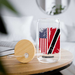 USA Trinidad and Tobago Glass Can Retro Vintage American Trini Pride Flag TS10 Print Your Wear