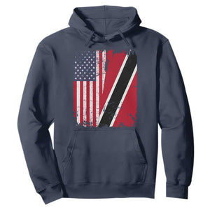 USA Trinidad and Tobago Hoodie Retro Vintage American Trini Pride Flag TS10 Navy Print Your Wear