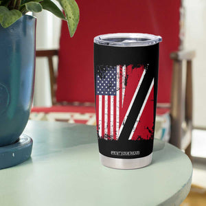 USA Trinidad and Tobago Tumbler Cup Retro Vintage American Trini Pride Flag TS10 Print Your Wear