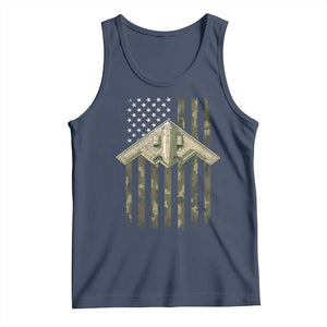 Retro Camo B2 Spirit Tank Top B-2 Bomber Stealth Aircraft Camouflage US Flag Patriotic TS10 Navy Print Your Wear