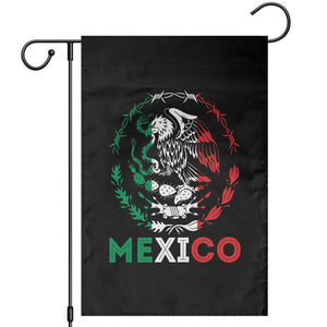 Mexico Coat of Arms Garden Flag Eagle Mexican Flag Mexico Heritage Roots TS10 Black Print Your Wear