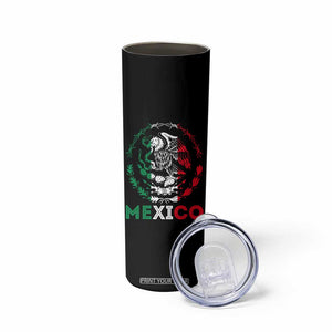 Mexico Coat of Arms Skinny Tumbler Eagle Mexican Flag Mexico Heritage Roots TS10 Print Your Wear
