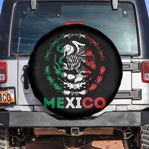 Mexico Coat of Arms Spare Tire Cover Eagle Mexican Flag Mexico Heritage Roots TS10 No hole Black Print Your Wear