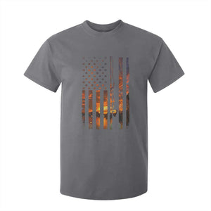 American Flag Fishing T Shirt For Kid Fish Fisher Fisherman Fishing Rod Sunset TS10 Charcoal Print Your Wear