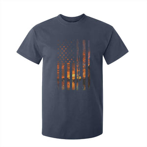 American Flag Fishing T Shirt For Kid Fish Fisher Fisherman Fishing Rod Sunset TS10 Navy Print Your Wear