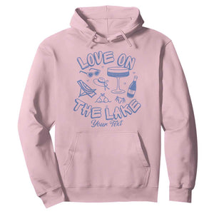 Personalized Love on the Lake Bachelorette Hoodie Custom Text Camp Bach Party TS10 Light Pink Print Your Wear