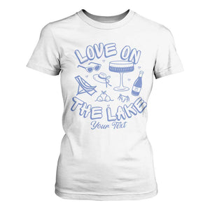 Personalized Love on the Lake Bachelorette T Shirt For Women Custom Text Camp Bach Party TS10 White Print Your Wear