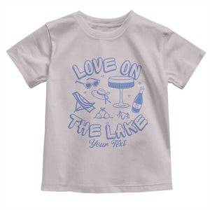 Personalized Love on the Lake Bachelorette Toddler T Shirt Custom Text Camp Bach Party TS10 Ice Gray Print Your Wear