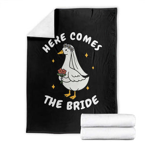 Silly Goose Bride Throw Blanket Funny Goose Lovers TS10 Black Print Your Wear