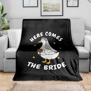 Silly Goose Bride Throw Blanket Funny Goose Lovers TS10 Print Your Wear