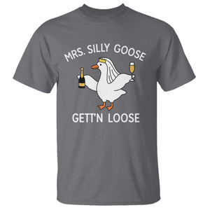 Mrs. Silly Goose Bride T Shirt Funny Goose Lovers TS10 Charcoal Print Your Wear