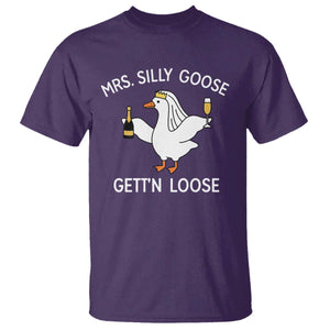Mrs. Silly Goose Bride T Shirt Funny Goose Lovers TS10 Purple Print Your Wear