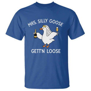 Mrs. Silly Goose Bride T Shirt Funny Goose Lovers TS10 Royal Blue Print Your Wear