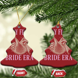 In My Feral Bride Era Christmas Ornament Funny Raccoon TS10 Christmas Tree Red Print Your Wear