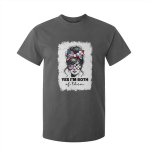 Dominican American Woman T Shirt For Kid Yes Im Both Of Them TS10 Dark Heather Print Your Wear