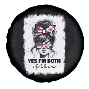 Dominican American Woman Spare Tire Cover Yes Im Both Of Them TS10 Print Your Wear