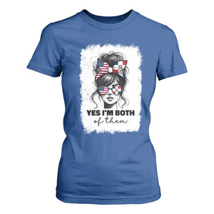 Dominican American Woman T Shirt For Women Yes Im Both Of Them TS10 Royal Blue Print Your Wear